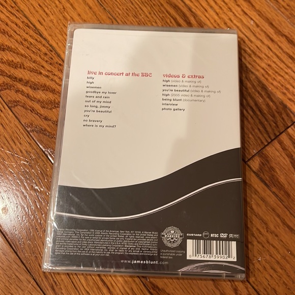 James Blunt Chasing Time live concert DVD, new in wrapping - Picture 3 of 3